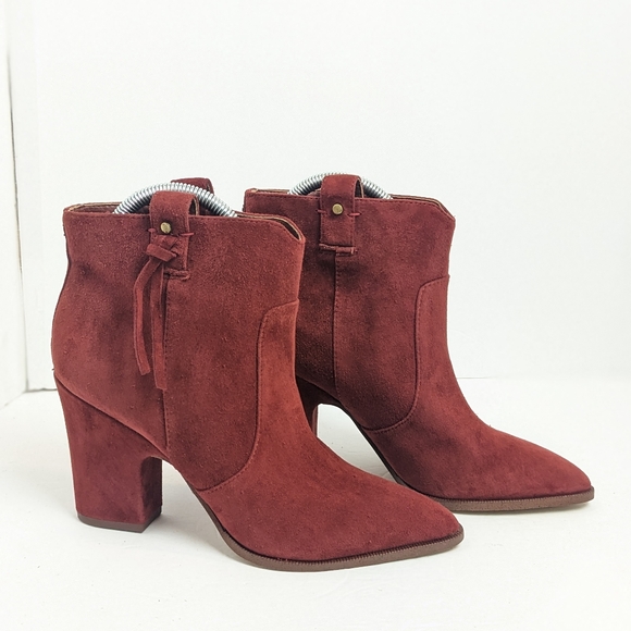 Sam Edelman red suede ankle boots - Picture 16 of 16